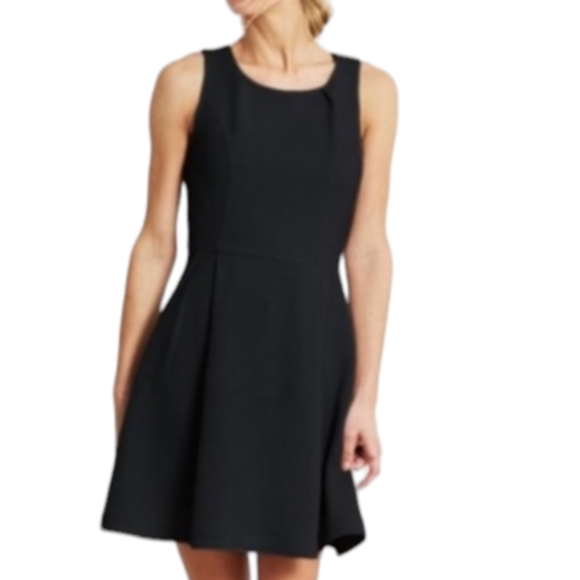 SPANX Women's The Perfect Fit & Flare Black Ponte Sleeveless Dress Size L - Picture 14 of 16
